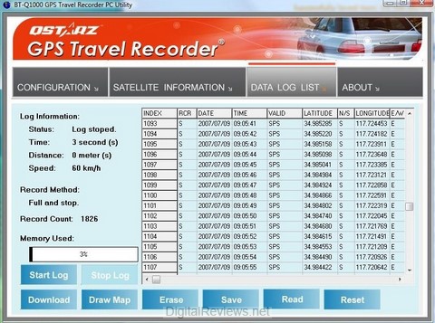 Qstarz BT-Q1000 Double 32 Bluetooth GSP Travel Recorder