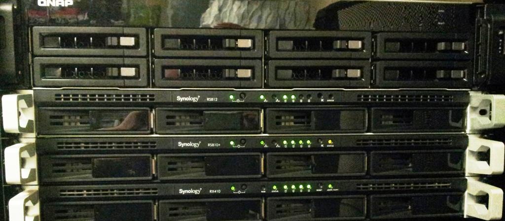 synology-rs812 in rack