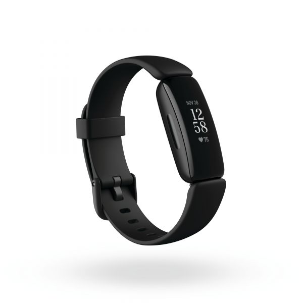 Fitbit Inspire 2 Render 3QTR Core Black Clock Default Shadow