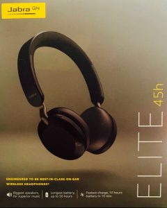 Jabra Elite 45h headphone packaging