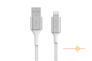 Smart USB-A Cable with Lightning Connector Silver