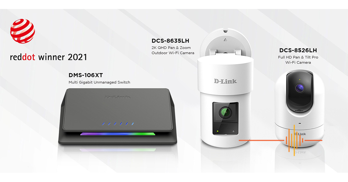 The Red Dot Awards for Outstanding Product Design goes to D-Link thrice
