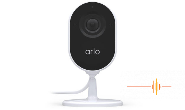 Arlo Essential Indoor Camera, with automated privacy shield