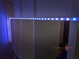 Lit LED strip