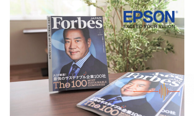 Epson is recognised by Forbes Japan to be serious about our environment