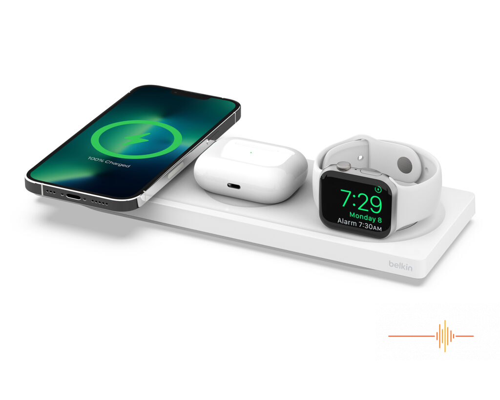 Belkin BOOST↑CHARGE PRO 3-in-1 Wireless Charging Pad with MagSafe