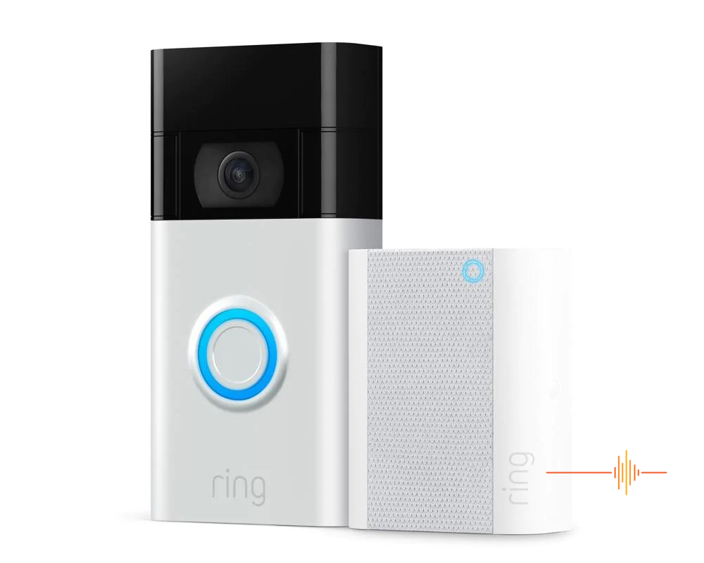Ring Video Doorbell + Chime Silver