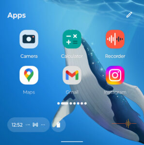 Front screen app