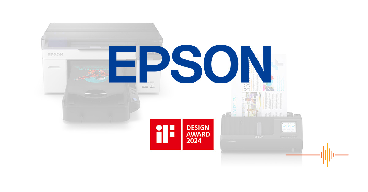 Epson printer and scanners win IF Design Award 2024
