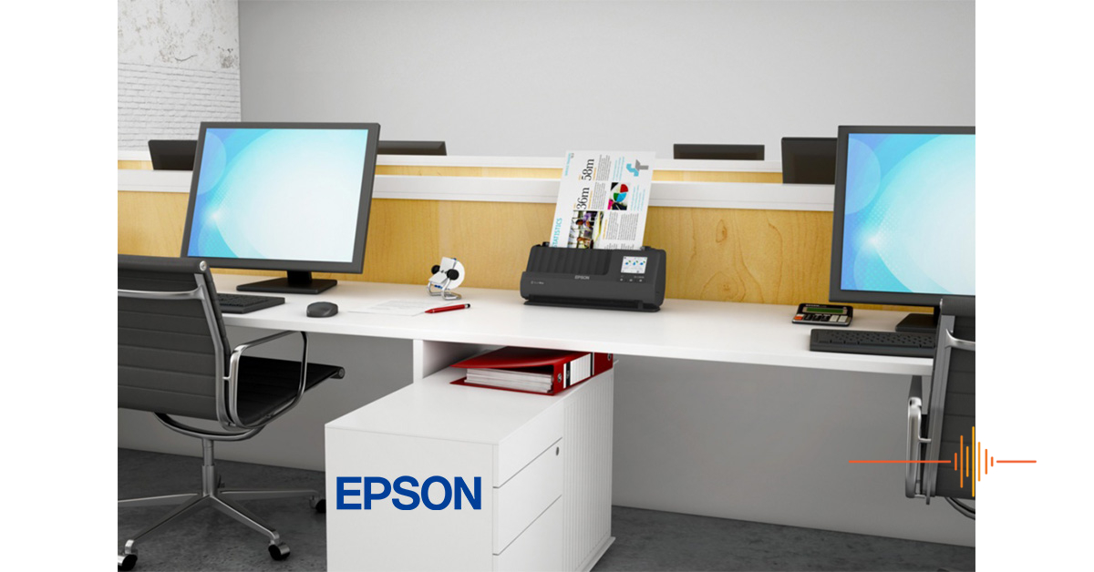 New Epson A4 compact desktop scanner with small footprint